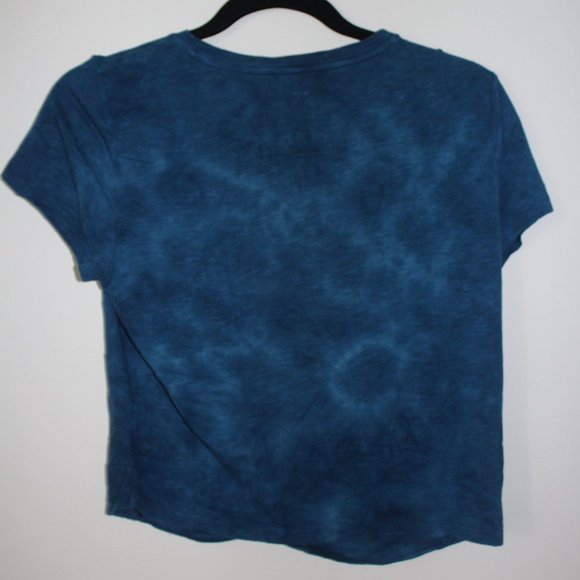 Aerie Blue Tie-Dye Crop Top - Picture 3 of 3